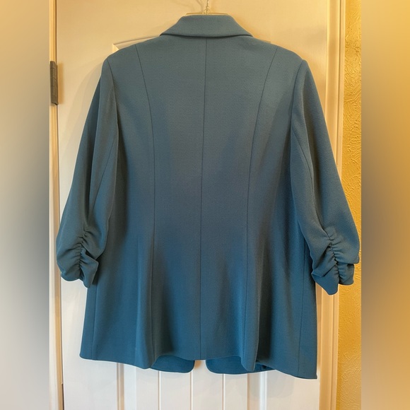 Coldwater Creek teal pantsuit, size L - Picture 5 of 8